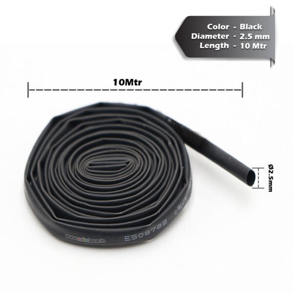 Heat Shrink Sleeve Tube - Black - Image 40