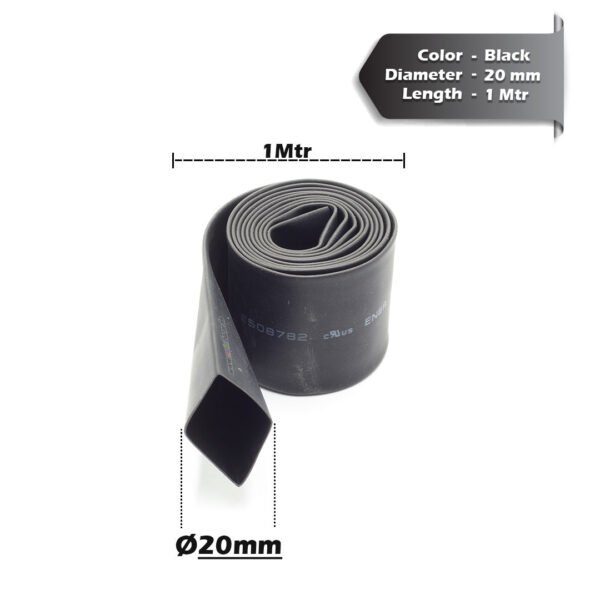 Heat Shrink Sleeve Tube - Black - Image 19