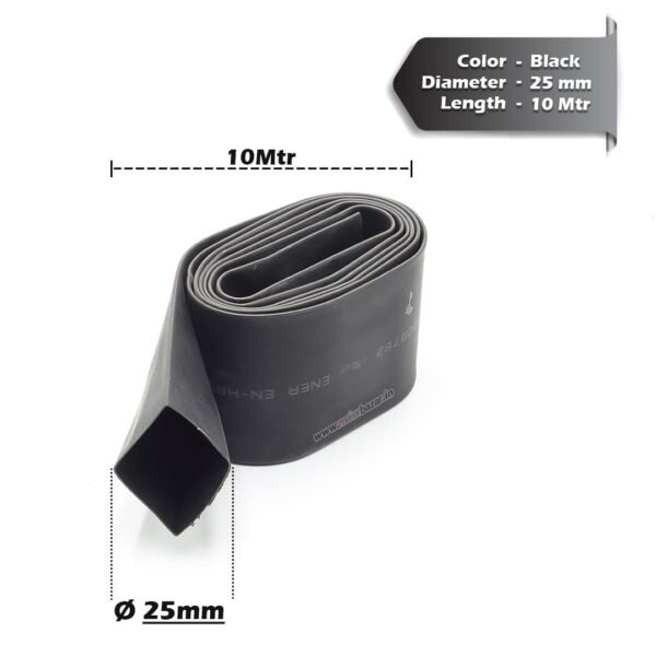 Heat Shrink Sleeve Tube - Black - Image 33