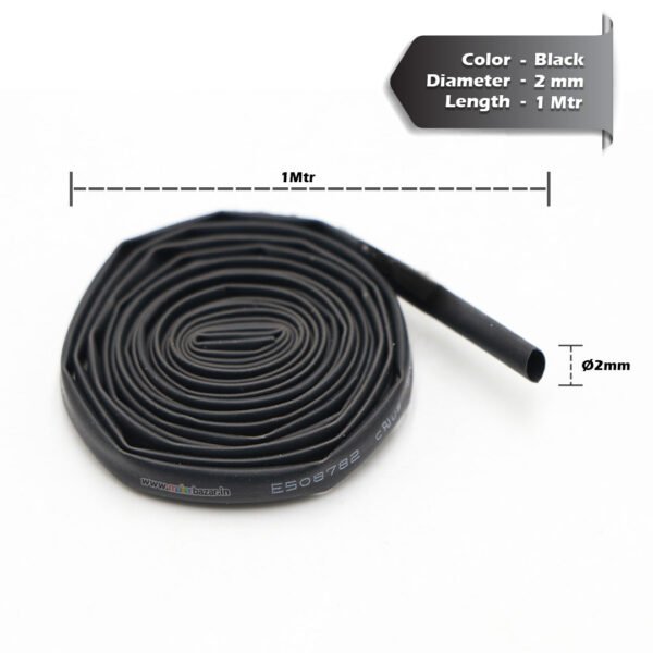 Heat Shrink Sleeve Tube - Black - Image 9