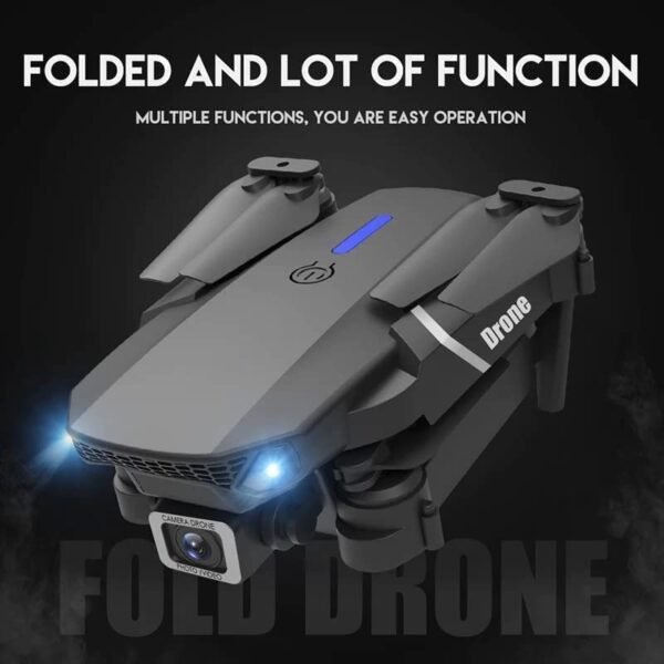 E88 Foldable Quadcopter | WiFi 480P FPV Dual Camera | Position Locking Drone - Image 4
