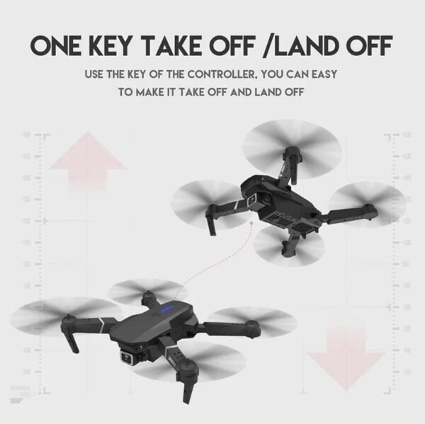 E88 Foldable Quadcopter | WiFi 480P FPV Dual Camera | Position Locking Drone - Image 6