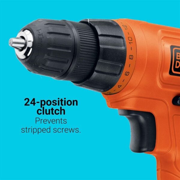 Black + Decker: LD120VA 20V MAX POWER CONNECT Li-Ion Cordless Drill/Driver Set - Image 6
