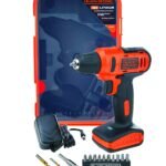 Black & Decker: LD12SP-IN 12V 10mm Li-ion Cordless Variable Speed Reversible Drill Driver with 10 Screwdriver and 2 Drill Bits - Image 3