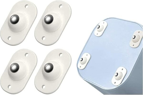 4 Piece Self Adhesive 360 Degree Mini Swivel Casters Wheels