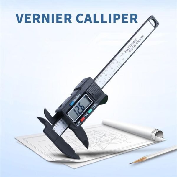 Digital Vernier Caliper Plastic Body 150mm/6Inch with Blister Packaging - Image 5