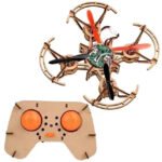 XYQ-2 Wooden Assembly DIY Toy Drone Aircraft with Remote - Image 7