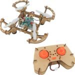 XYQ-2 Wooden Assembly DIY Toy Drone Aircraft with Remote - Image 3