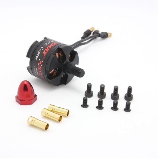 EMAX: MT2213 935KV Brushless DC Motor for Drone – Red Cap (CCW) With 1045 Propeller Combo - Image 6