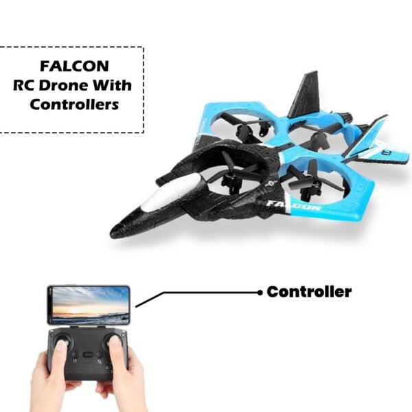 LH-X72S RC Fighter Drone With Remote - Image 7