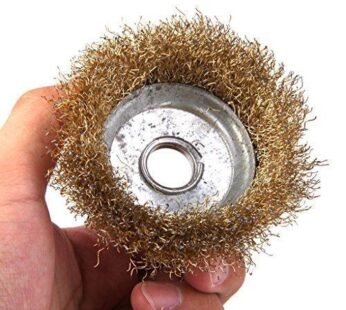 Wire Wheel Cup Brush (Gold)