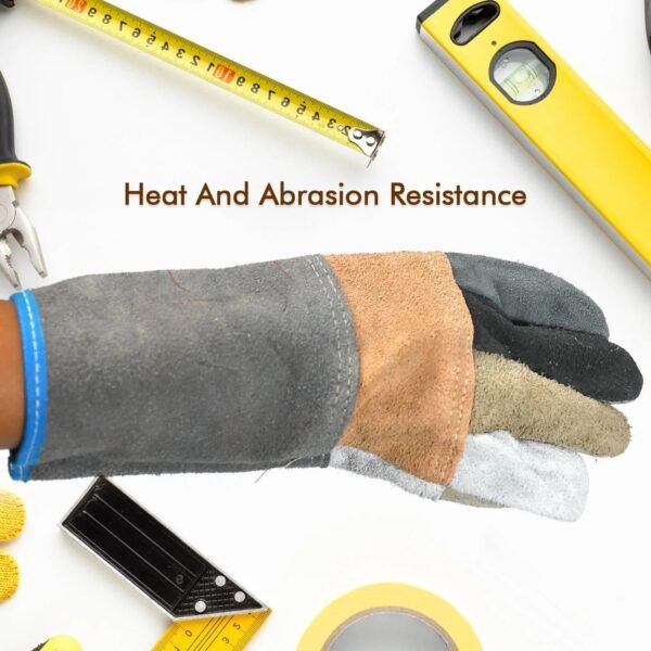 Industrial Heavy Duty Welding Leather Glover with Inner Lining (1 Pair) - Image 5