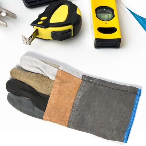 Industrial Heavy Duty Welding Leather Glover with Inner Lining (1 Pair) - Image 3