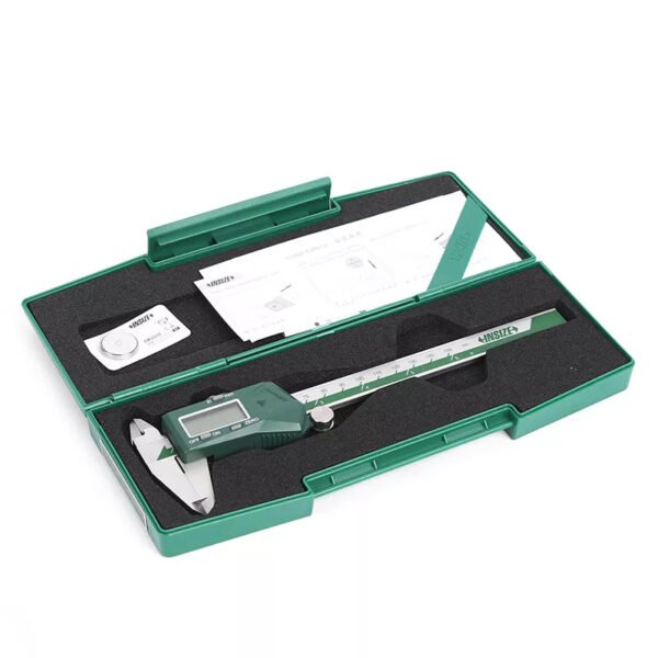 Insize: 1112-150 Digital Vernier Caliper Stainless Steel 150mm/6Inch with Rectangular Case - Image 2