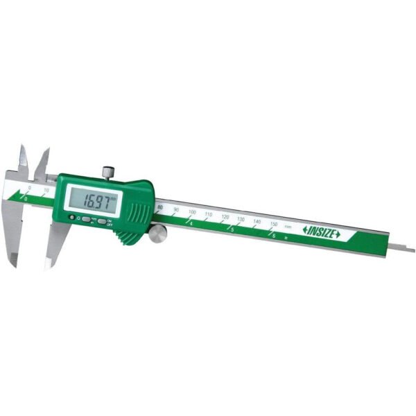 Insize: 1112-150 Digital Vernier Caliper Stainless Steel 150mm/6Inch with Rectangular Case - Image 3
