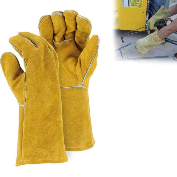 Protective Durable Heat Resistant Welding Gloves (Pair) - Image 5