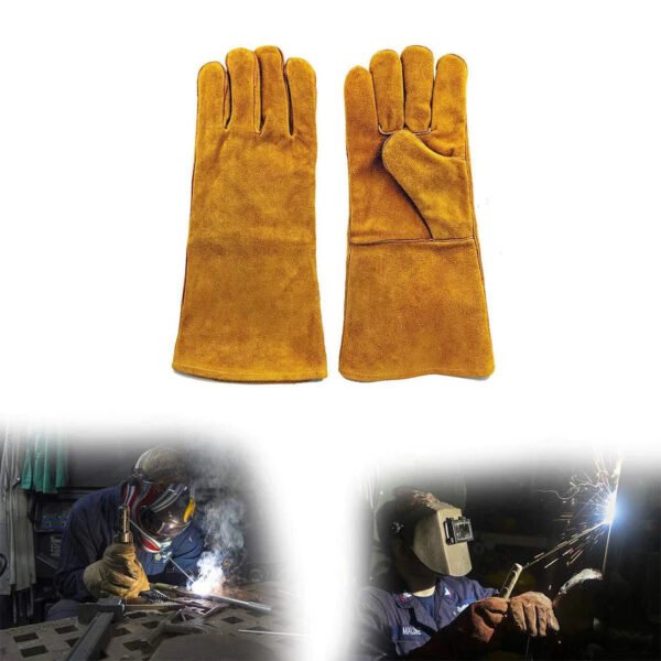 Protective Durable Heat Resistant Welding Gloves (Pair) - Image 4