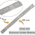 Generic: Stainless Steel Ruler Metal Scale 12inch/ 30cm - Image 2
