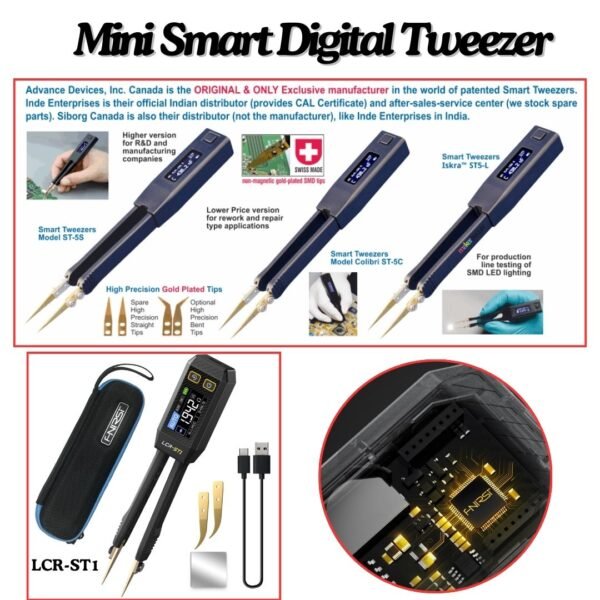 FNIRSI LCR-ST1 Mini Smart Tweezer LCR SMD ESR Tester - Image 2