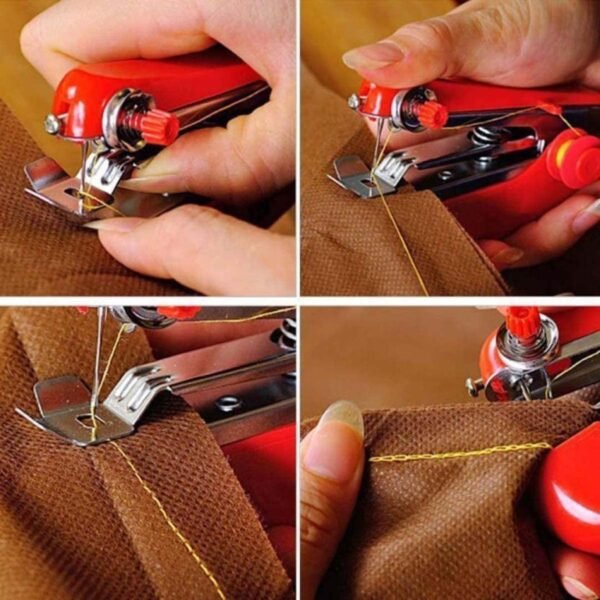 Portable Mini Lightweight Cordless Hand-Operated Manual Stapler Size Tailoring Sewing Stitch Machine - Image 3