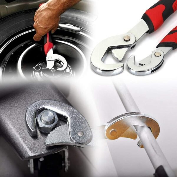 Adjustable Universal Quick Snap N Grip Wrench Spanner Set Tools - Image 7