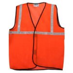 Generic: Reflective Tape Safety Jacket - Orange - Image 4