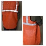 Generic: Reflective Tape Safety Jacket - Orange - Image 2