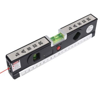 LevelPro4 8IN Laser Spirit Level with Measuring Tape and Three-Way Bubble Alligners