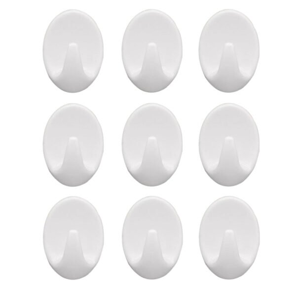 9pcs Self Adhesive Hooks for DIY Projects/ Home Use