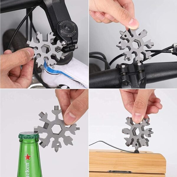 18 in 1 Snowflake Portable Spanner Multi-Tool Hex Wrench - Image 8