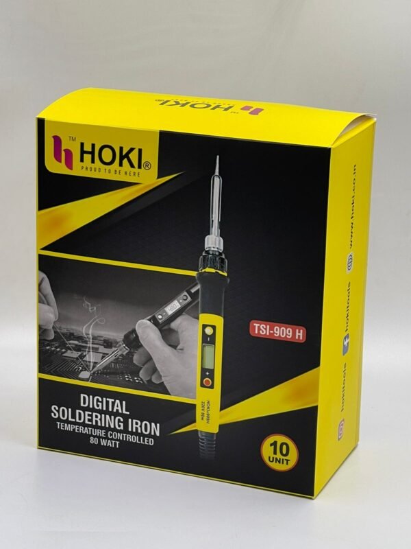 Hoki: 909 80W Digital Adjustable Temperature Soldering Iron with LCD Display - Image 10