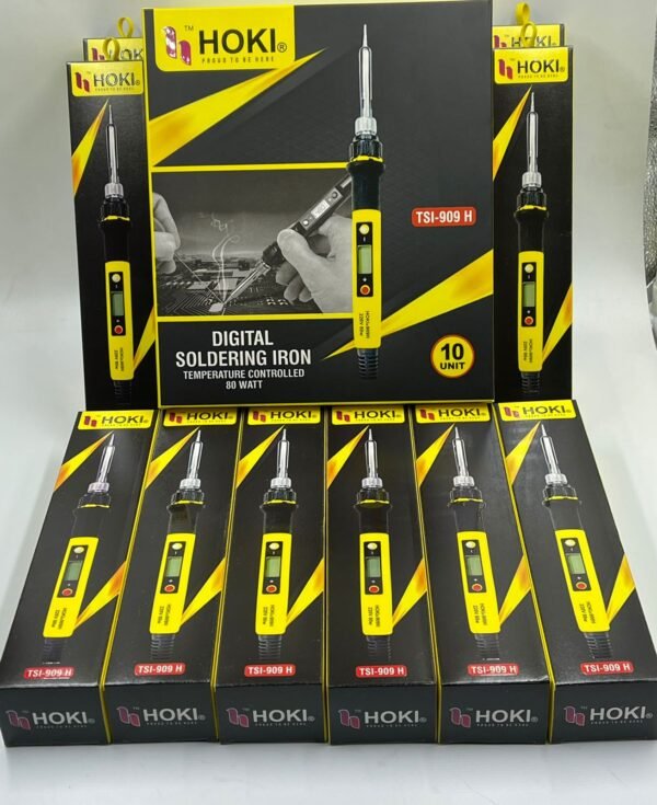 Hoki: 909 80W Digital Adjustable Temperature Soldering Iron with LCD Display - Image 11
