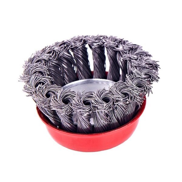 Knotted Wire Wheel Cup Brush (Black/Grey/Green) - Image 6