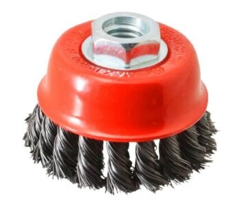 Knotted Wire Wheel Cup Brush (Black/Grey/Green)