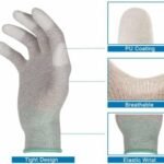 [Type 2] ESD Anti-static Anti-skid Electronic Working Gloves with PU Coated Fingertip - Image 4