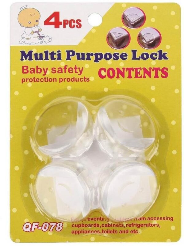Transparent Round Corner Guards - Pack of 4