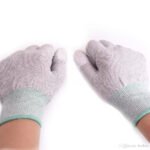 [Type 2] ESD Anti-static Anti-skid Electronic Working Gloves with PU Coated Fingertip - Image 2