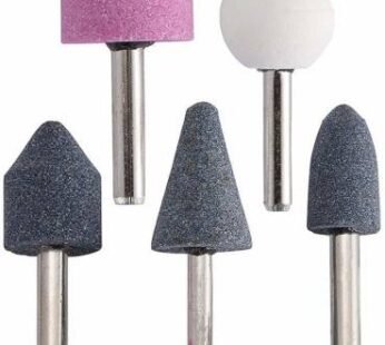 5 Pcs 6mm (1/4in) Shank Abrasive Mounted Stone Rotary Tool Bits