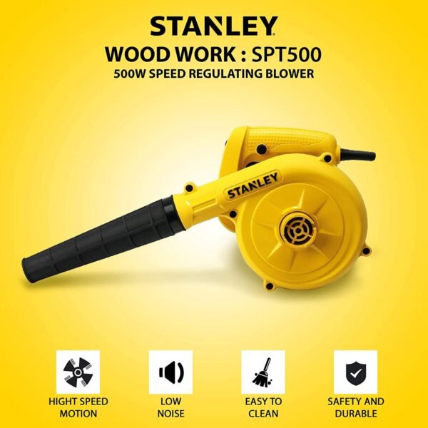 Stanley: 500W Plastic Single Speed Premium Air Blower - Image 3