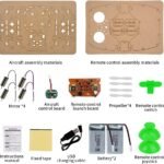 XYQ-2 Wooden Assembly DIY Toy Drone Aircraft with Remote - Image 4